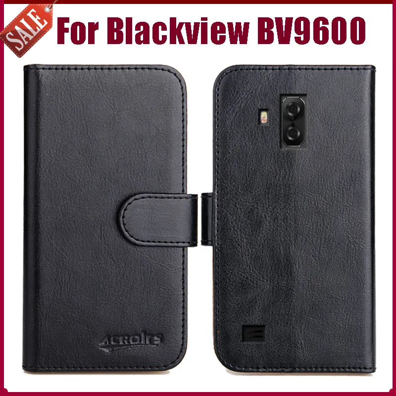 

Hot! Blackview BV9600 Case 6.21" 6 Colors Flip Soft Leather Phone Wallet Cover Stand Function Case Credit Card Slots