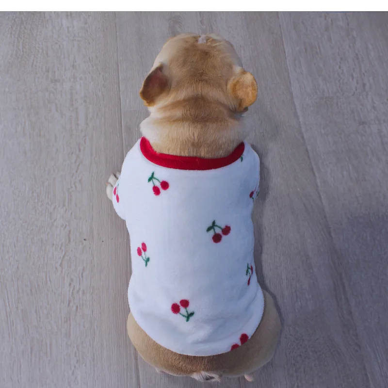 

Super soft dog coat, warm winter dog T-shirt, cute print pattern, dog clothes for small and medium-sized dog pajamas