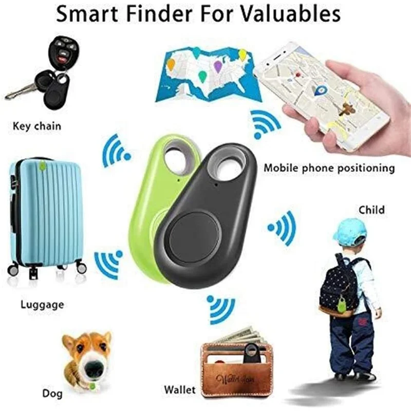 smart pets gps tracker anti lost alarm tag wireless bluetooth tracker child bag wallet phone key finder locator anti lost alarm free global shipping