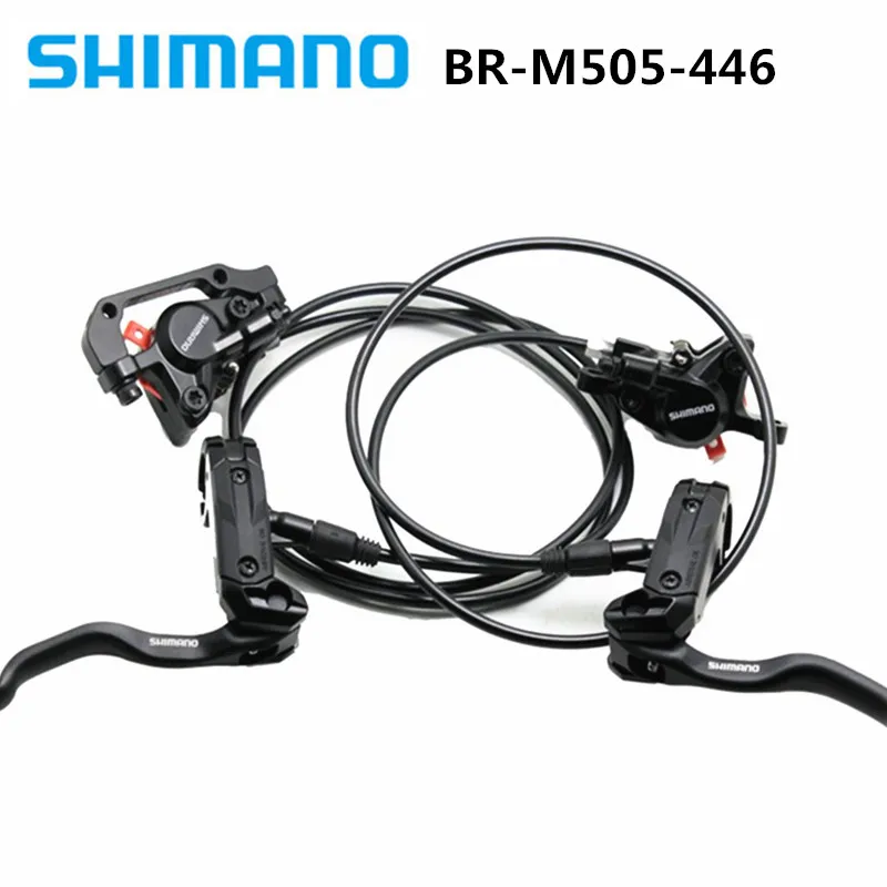 SHIMANO BR-M505/446 масляный диск горный велосипед гидравлический тормоз вертикальный цилиндр масляный тормоз M505/зажим M446 черный бренд