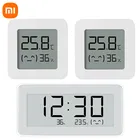 Оригинальный цифровой термометр Xiao mi с ЖК-дисплеем, Bluetooth, умный датчик влажности Hu mi, датчик влажности mi, приложение mi Home