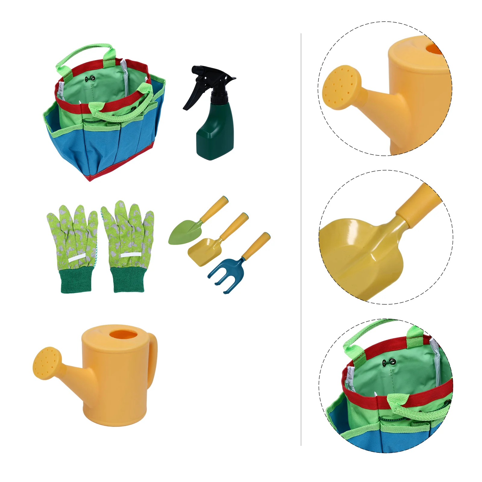 

1 Set Beach Sand Toys Set Sand Shovel Rake Watering Can Kids Garden Tools