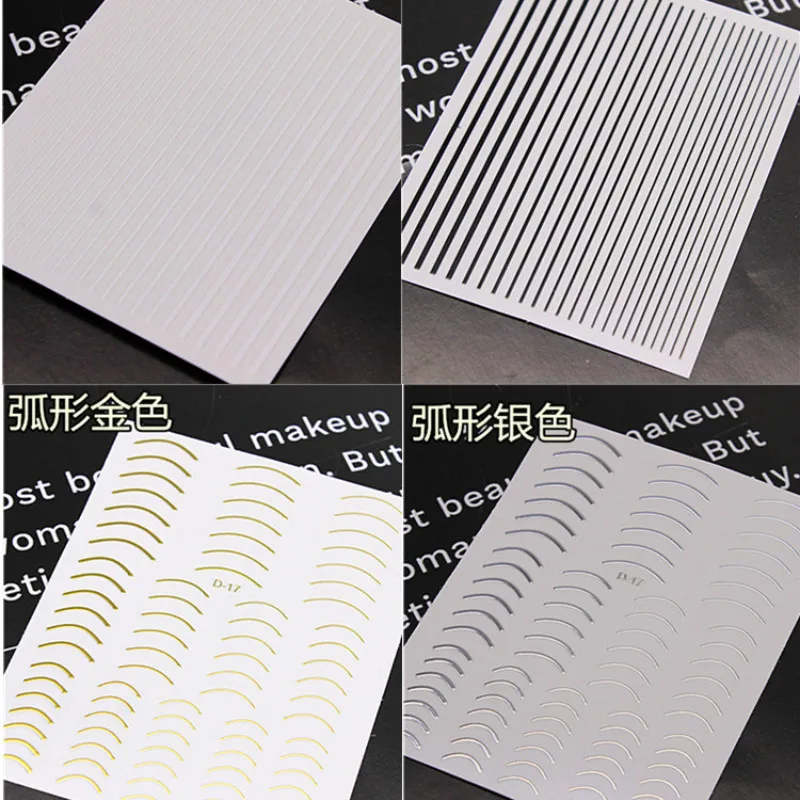 Наклейка для ногтей золотистая/серебристая разных размеров|Стикеры и наклейки| |