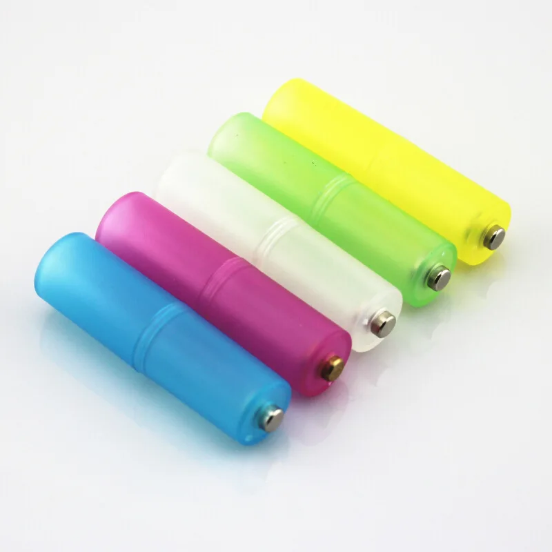 10 шт.! Новый чехол для конвертера батарей aaa в aa Пластиковая Электроника