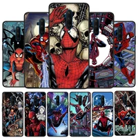 spiderman comic silicone cover for oneplus nord ce 2 n10 n100 9 9r 8t 7t 6t 5t 8 7 6 plus pro phone case shell