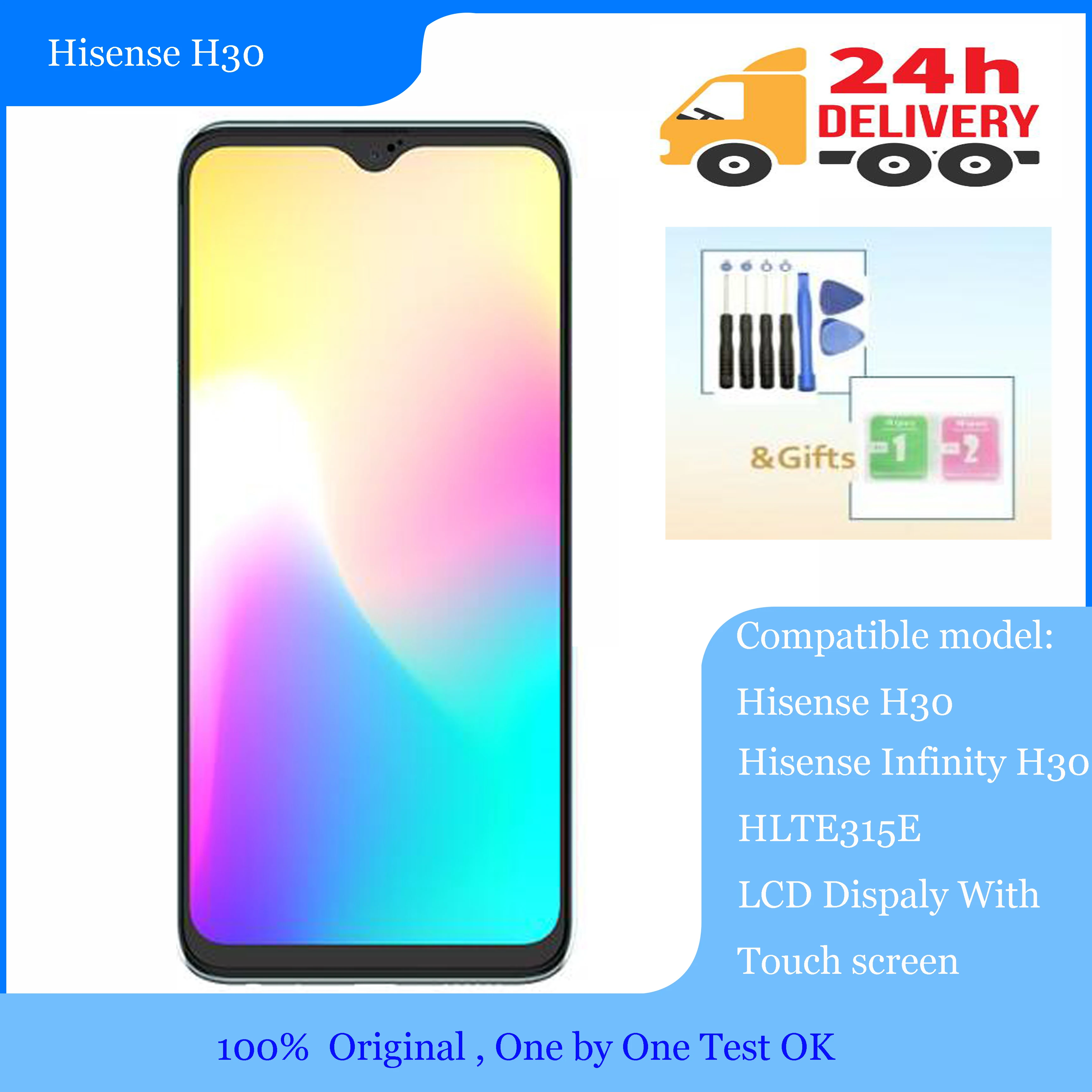 Оригинальный 6 53 дюймов для Hisense Infinity H30 HLTE315E ЖК дисплей Дисплей кодирующий