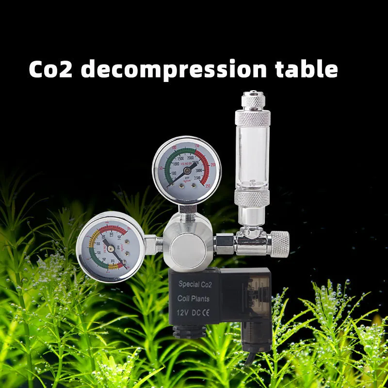 

Co2 Aquarium Regulator Carbon Dioxide Reducing Valves Durable Safe for Fish Tank IQ6