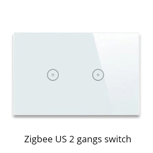 Tuya Zigbee концентратор умный дом PIR датчик двери датчик температуры и влажности Датчик домашней автоматизации сцена охранной сигнализации комплект - Цвет: 2 gang switches