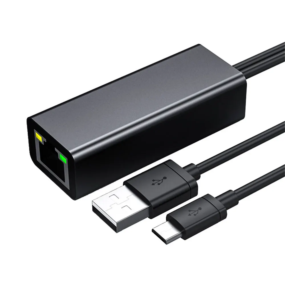 Адаптер Ethernet NIC с Micro USB на 10/100 Мбит/с RJ45 для Chromecast 100 M преобразователь замена Fire TV