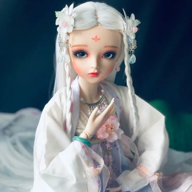 Ручная работа китайский древний костюм кукла для Bjd 1/3 платье девочки 60 см куклы