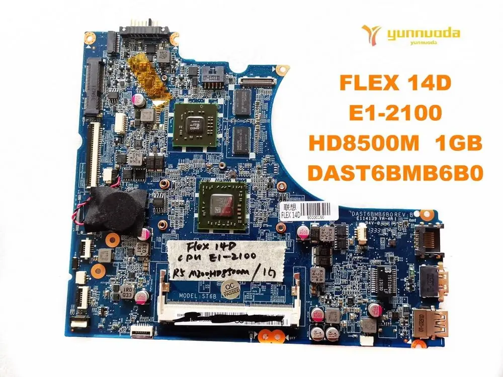 Оригинальная материнская плата для ноутбука Lenovo FLEX 14D E1-2100 HD8500M 1 ГБ DAST6BMB6B0