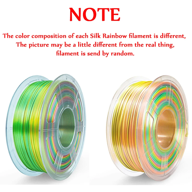Допуск на допуск нити Enotepad SILK для 3D-принтера +/-0 02 мм 1 75 кг/100% фунтов наличие