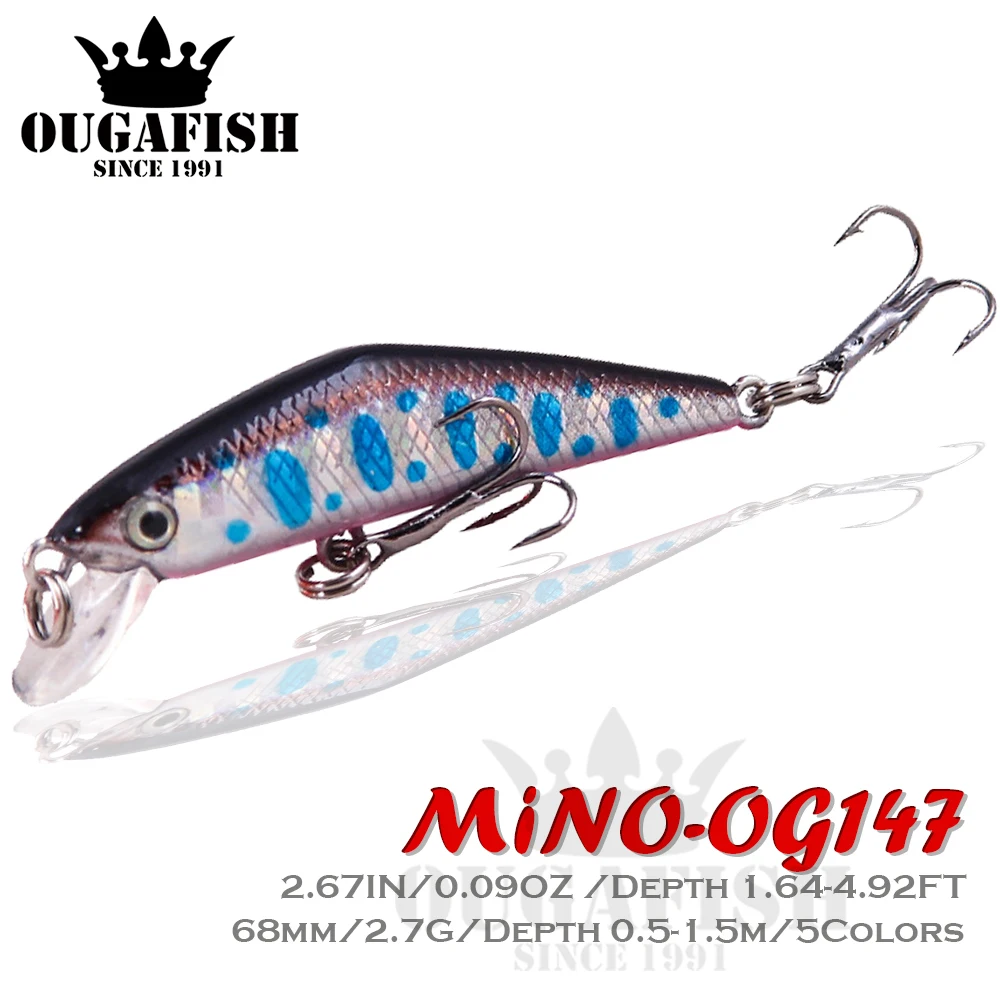 

High Quality Fishing Lure Mino Hard Baits Minnow Fishing Isca Artificial Bait Weights 2.7g Floating Saltwater Lures Fake Fish