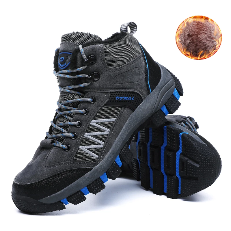 Humtto/большие размеры зимняя обувь для пеших прогулок Мужская Уличная