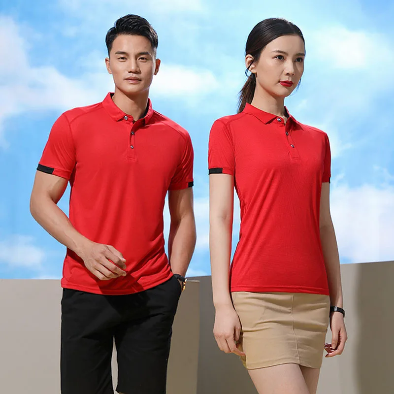 

Outdoor Polo shirt movement quick-drying collar short sleeve T-shirt customization