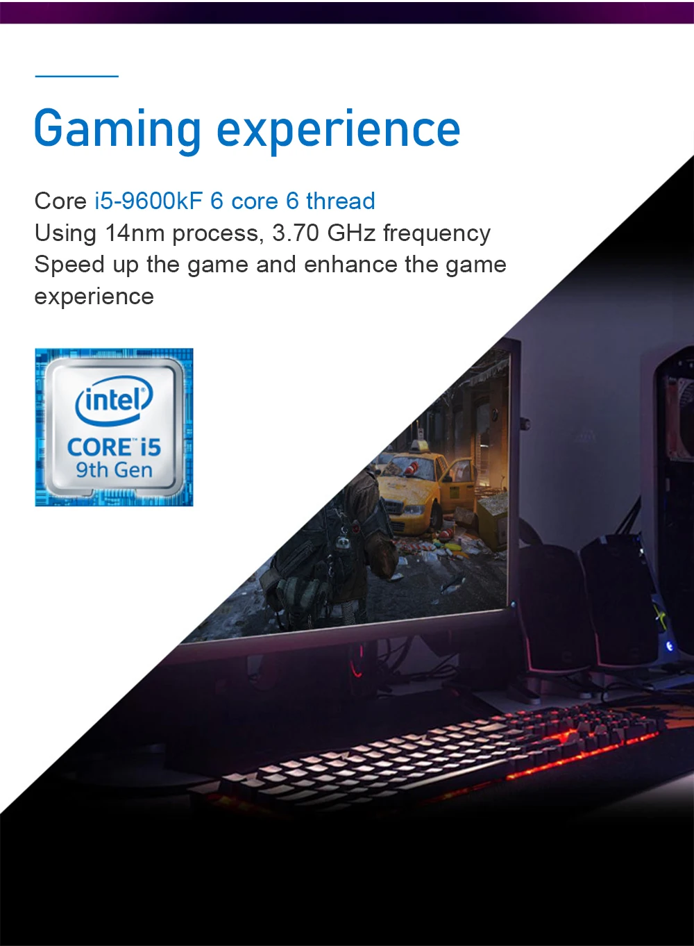 Процессор Intel Core i5-9600KF для настольных ПК 6 ядер до 4,6 ГГц Turbo разблокирован без процессора Графика LGA1151 серии 300 95 Вт