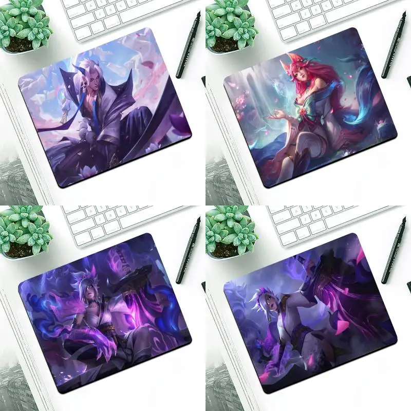 

Riven LOL latest skin Comfort Mouse Mat Gaming Mousepad Small Pads Rubber Mouse Mat MousePad Desk Gaming Mousepad Cup Mat