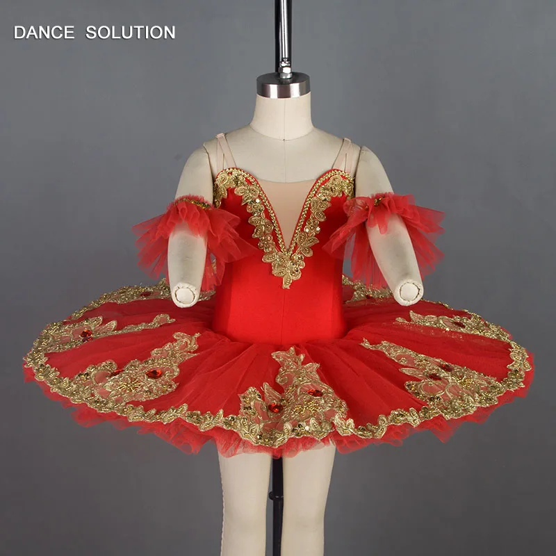 Профессиональные Балетные танцевальные костюмы-пачки белого и золотого цвета