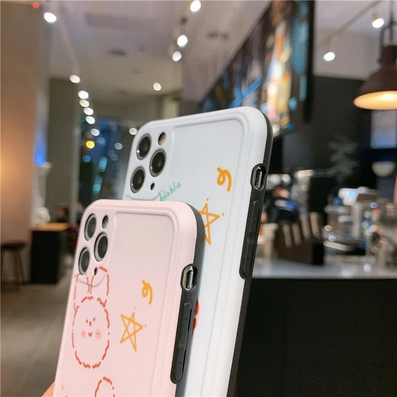 Cartoon Flower Soft TPU Phone Case For iPhone X XR XS MAX 11 PRO 8 7 Plus Ant- Fall Silicone Cover Fundas Couque | Мобильные