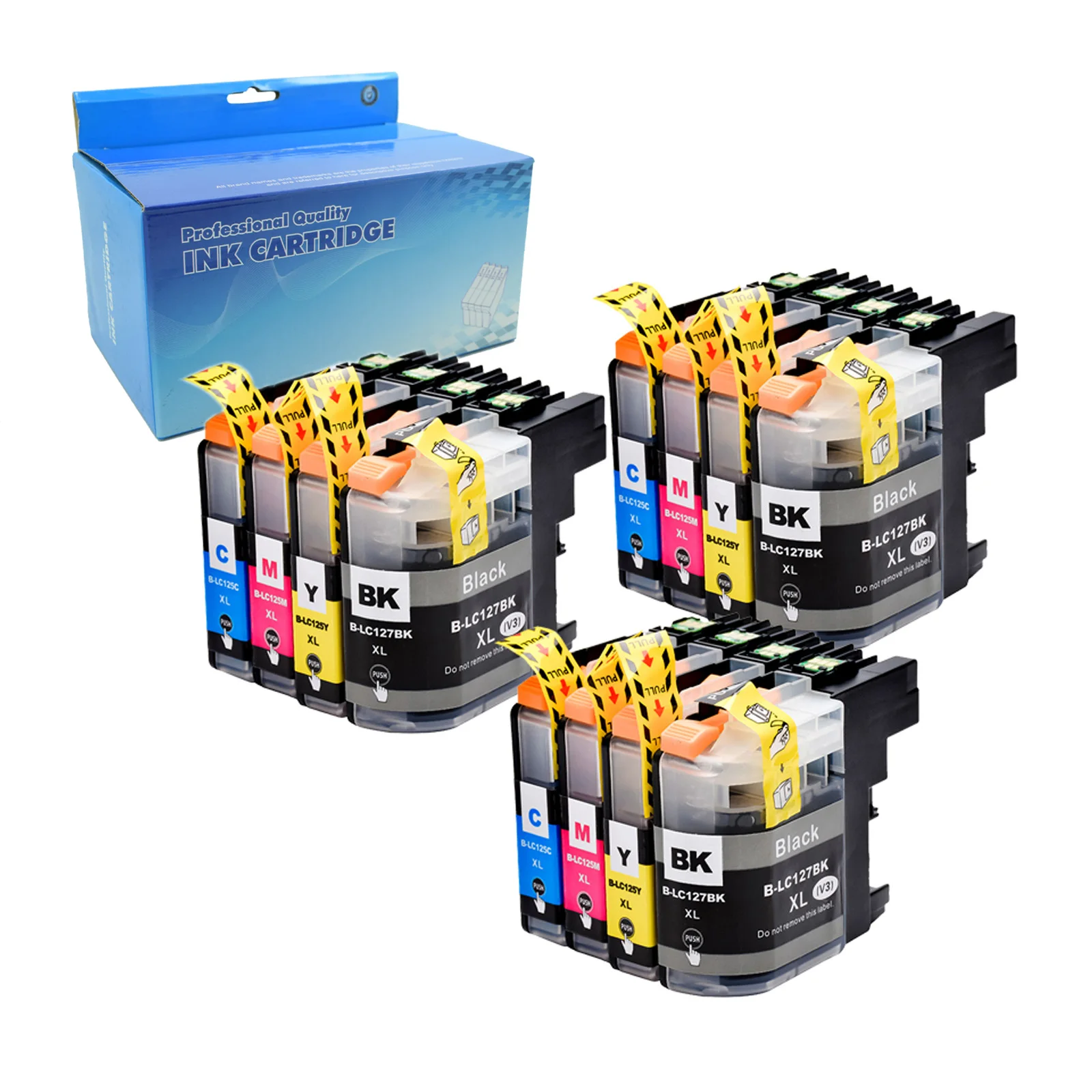 Картридж 12PK LC127 125XL совместим с brother: MFC-J4410DW/J4510DW/J4610DW/J4710DW/J6520DW/J6720DW/J6920DW/DCP-J4110DW |