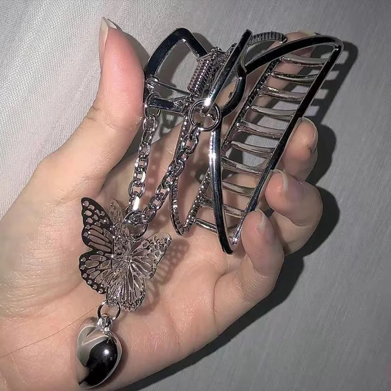 Выдалбливают бабочка с кисточкой-сердцем заколки для волос женщин и девушек