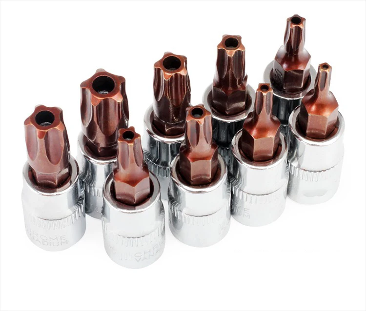 9 шт. 5 ти точечные сливы с отверстиями под давлением партия рукав 1/4 дюймов