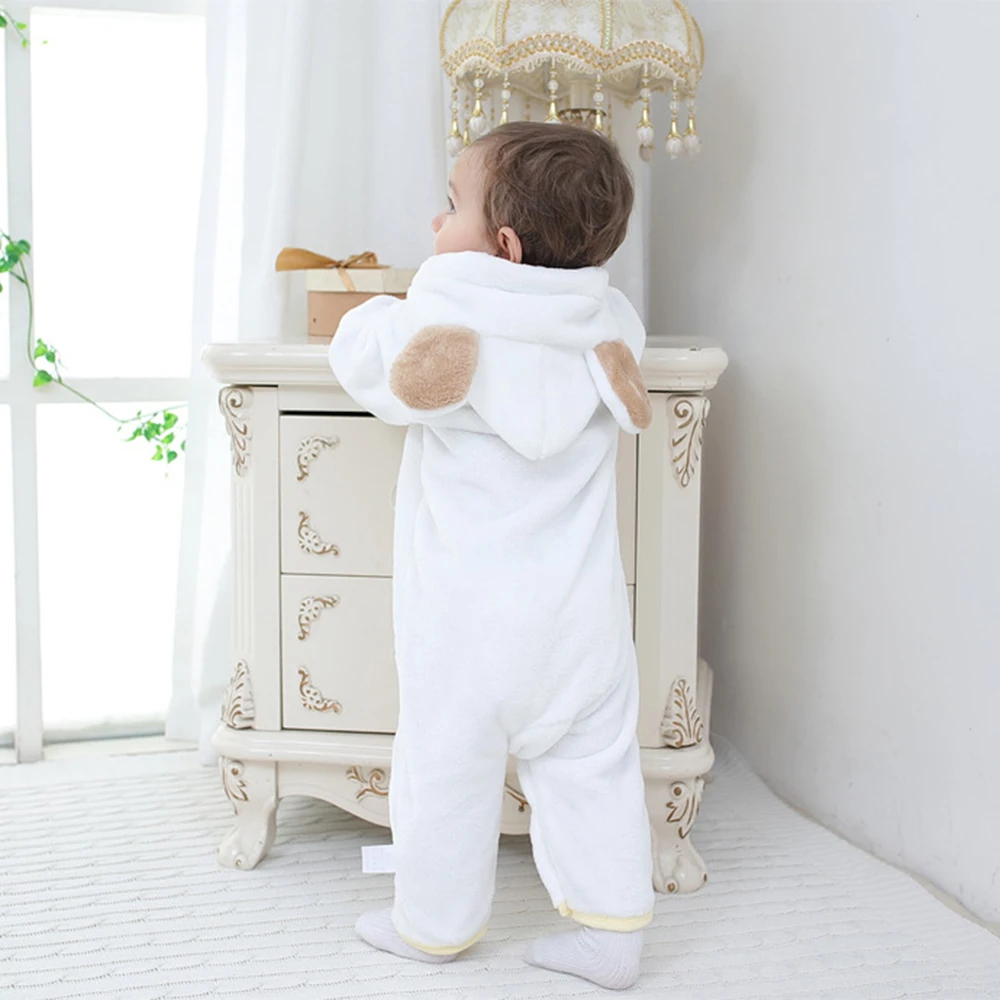 Детский зимний комбинезон теплый флисовый с длинным рукавом для новорожденных