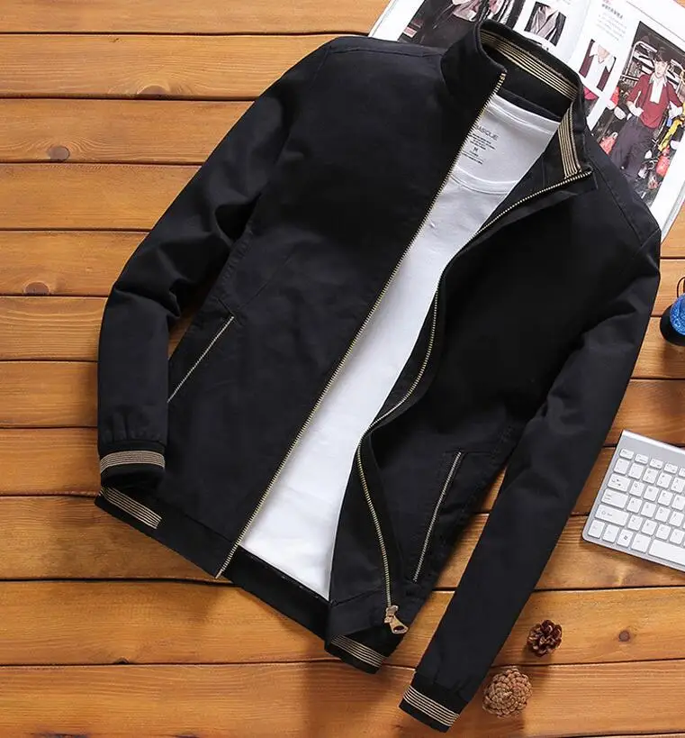 Куртка-бомбер мужская на молнии | Мужская одежда