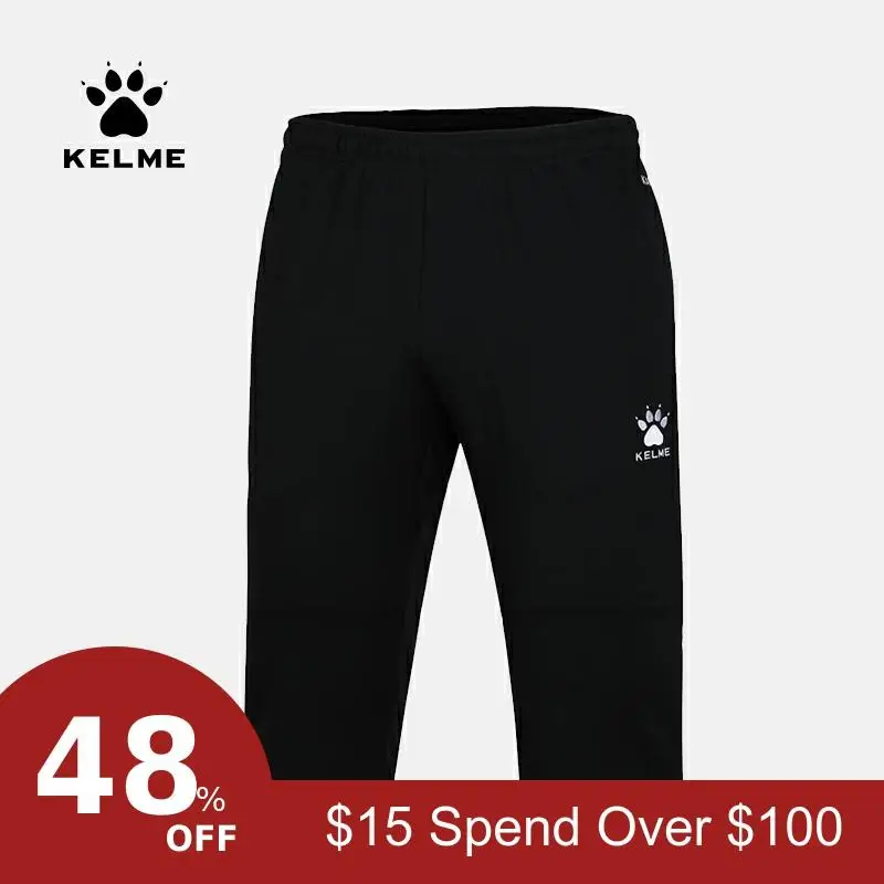 KELME футбольные тренировочные укороченные брюки для мужчин survete Мужские t футбольные костюмы дышащие спортивные штаны для фитнеса K15Z432