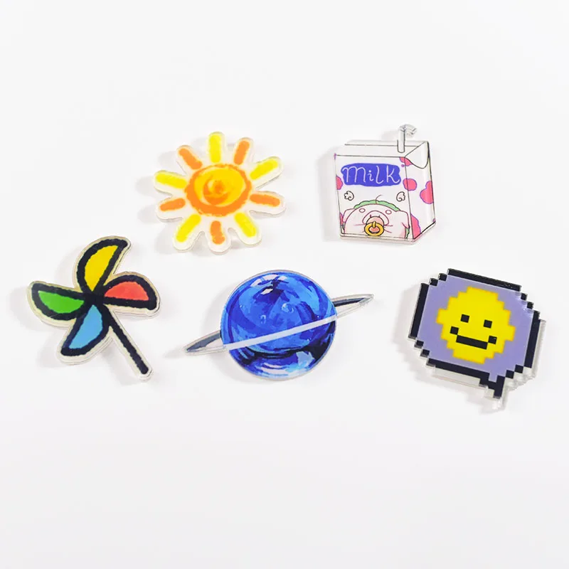 Акриловые животные панда брошь с жирафом Милая женская кожаная куртка японская