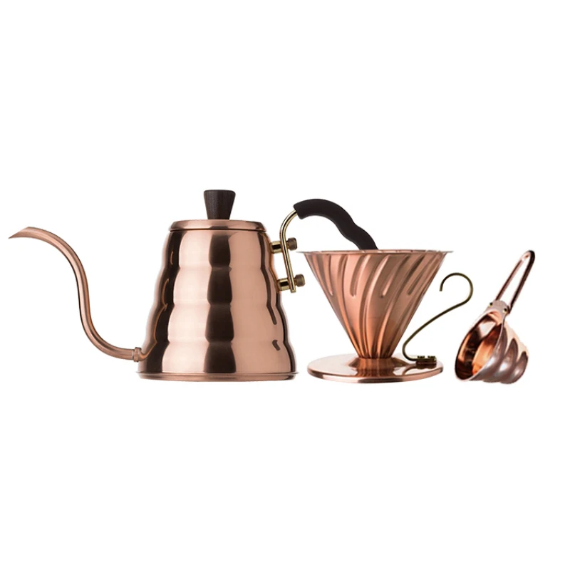 Японский медный кофейный фильтр Hario V60 многоразовый капельный 1 4 чашки набор