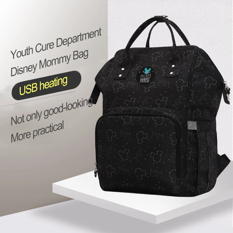 Дисней материал для путешествий Mochila Grande Capacidade de Saco de Fraldas mumi Saco Do Bebê Saco De Fraldas Carrinho para Cuidados Co