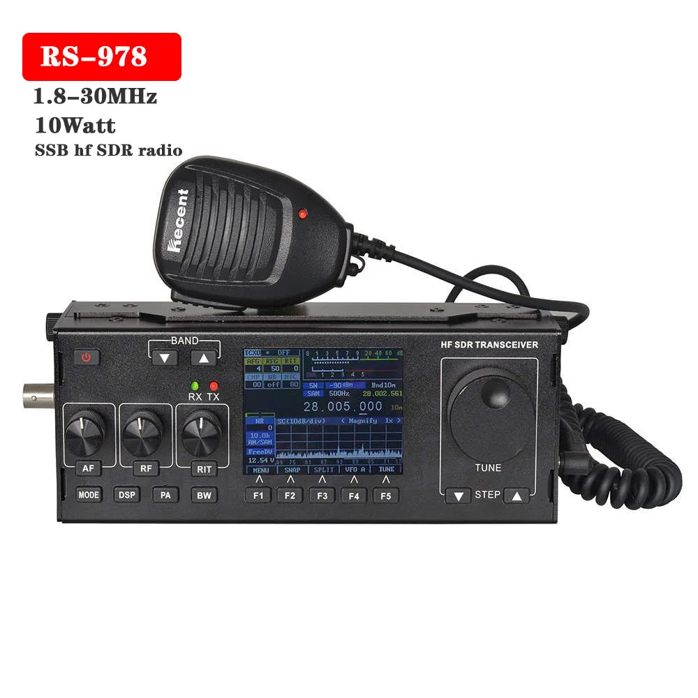 Новейший RS 978 SSB HF ham приемопередатчик hf SDR радио 1 8 30 МГц 10 Вт sdr с литий ионным