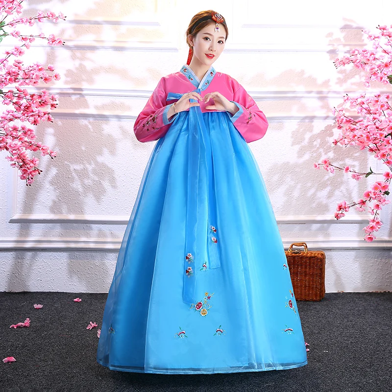 Винтажная традиционная корейская одежда Hanbok женская для взрослых корейские