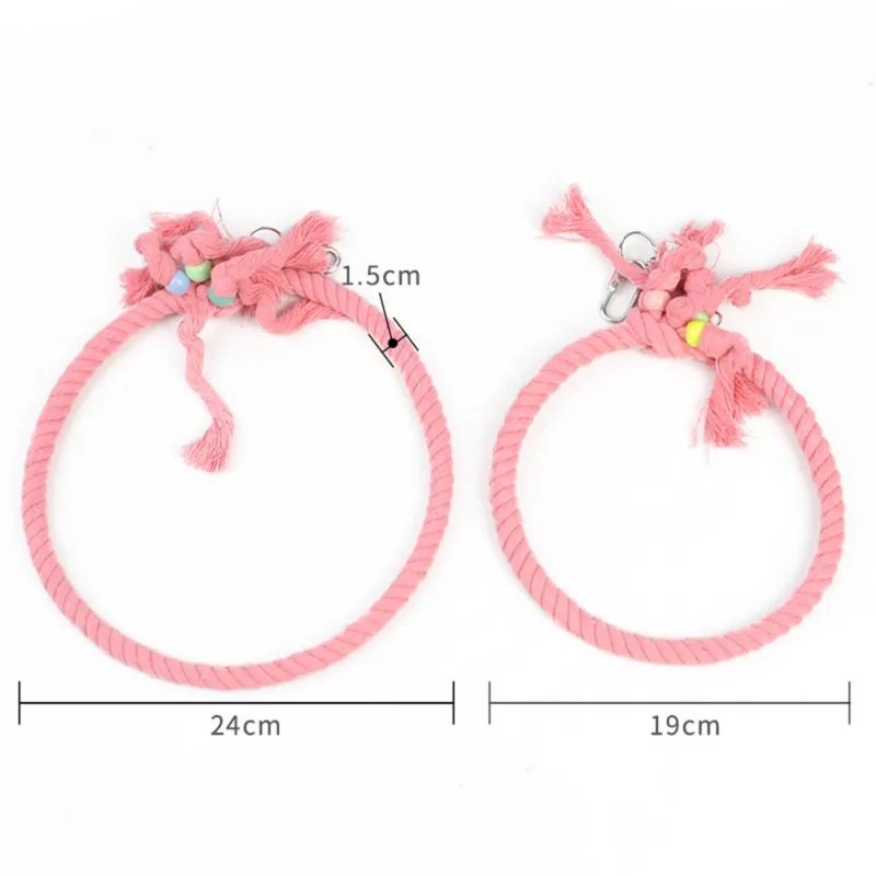 

Pet Bird Toy Parrot Bird Colored Cotton Rope Swing Stand Durable Toy Pet Interative Supplies