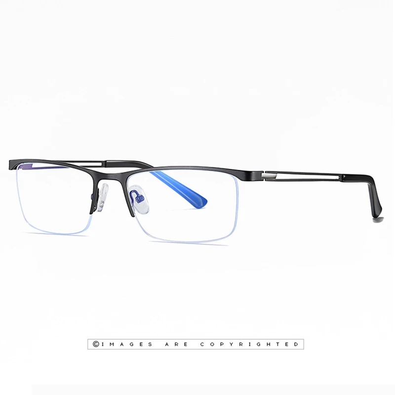 

Anti Blue Light Computer Glasses Men Women Spectacle Frame Gaming Eyewear for Men Business Elite Half Frame Clear Glasses