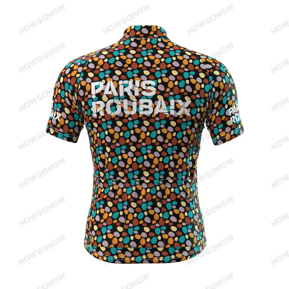2021 Велоспорт Джерси классический винтажный галька Париж Roubaix Мужская Летняя