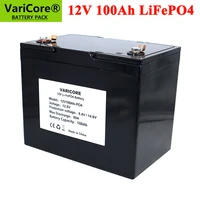 varicore 12v 100ah lifepo4 battery 12 8v lithium power batteries 4000 cycles for campers golf cart off road off grid solar wind