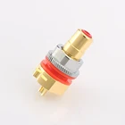 Viborg RC101G Rca разъем из чистой меди RCA разъем для припоя RCA гнездо Hifi для аудио разъема