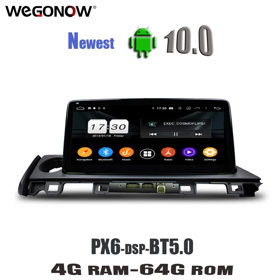 10 25 ''Android10 4 Гб ОЗУ 64 8 ядер для Mazda 6 2017 2018 автомобильный DVD плеер стерео GPS