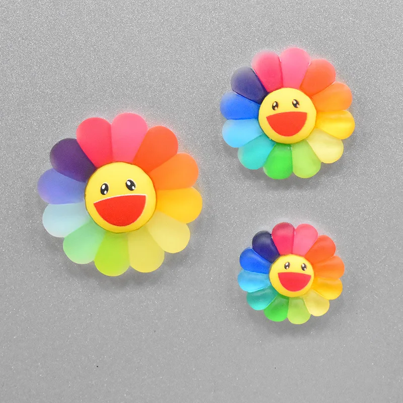 Полимерный магнит в виде подсолнуха на холодильник мультяшная Милая креативная