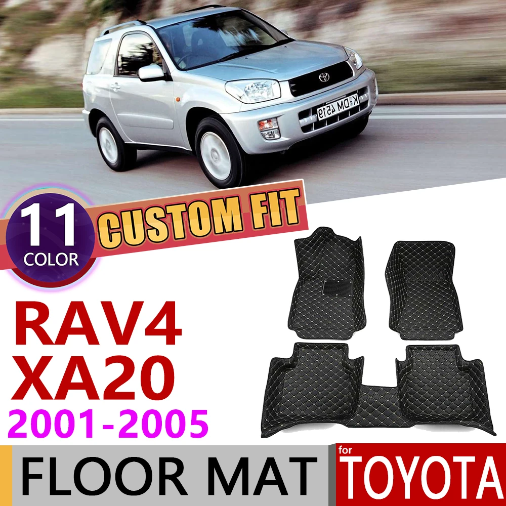 Кожаные автомобильные коврики на заказ для Toyota RAV4 RAV 4 XA20 2001 ~ 2005 XA 20 сиденья авто