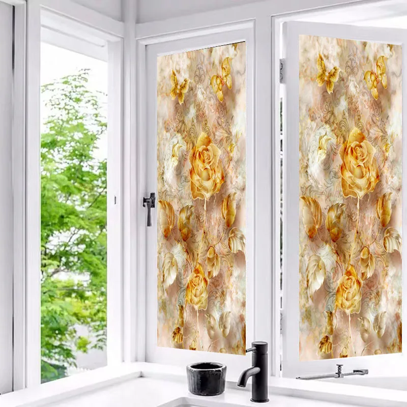 3D стеклянная пленка для окон наклейка на дверь современный Непрозрачный