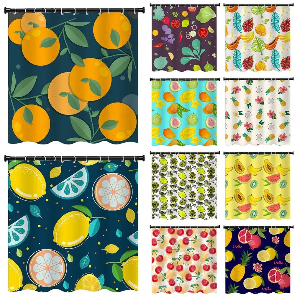 

Водонепроницаемая занавеска для душа, тканевая занавеска С рисунком, 12 крючков, для ванной комнаты