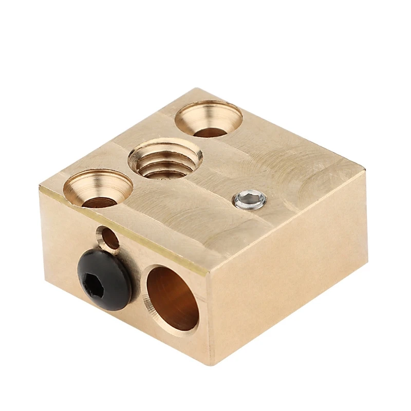 

V6 Brass Heatblock For E3D Hotend 3D Printer High Temperature Hardened Steel V6 Nozzles BMG Titan Matrix Extruder Kit