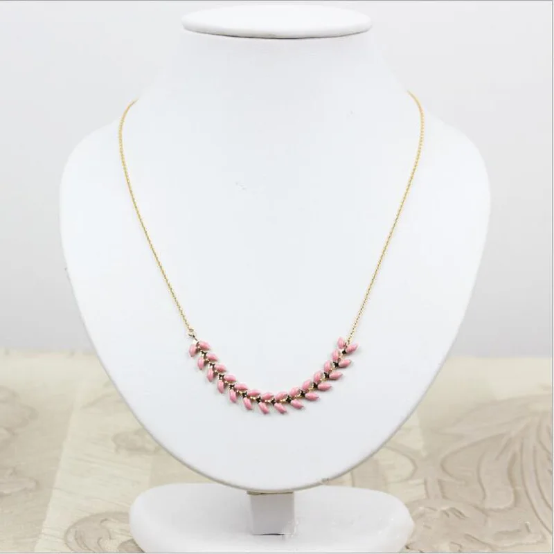 В богемном стиле Капли краски листья двухсторонняя падение кулон с маслом