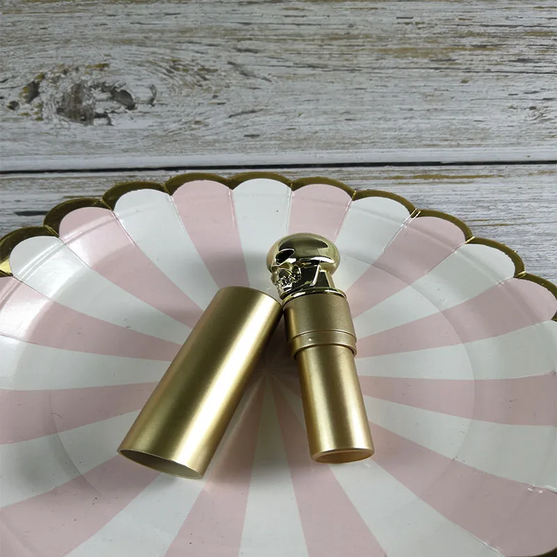 50 шт. 12 1 мм Пустые трубки для помады Золотые пластиковые тюбики бальзама губ DIY