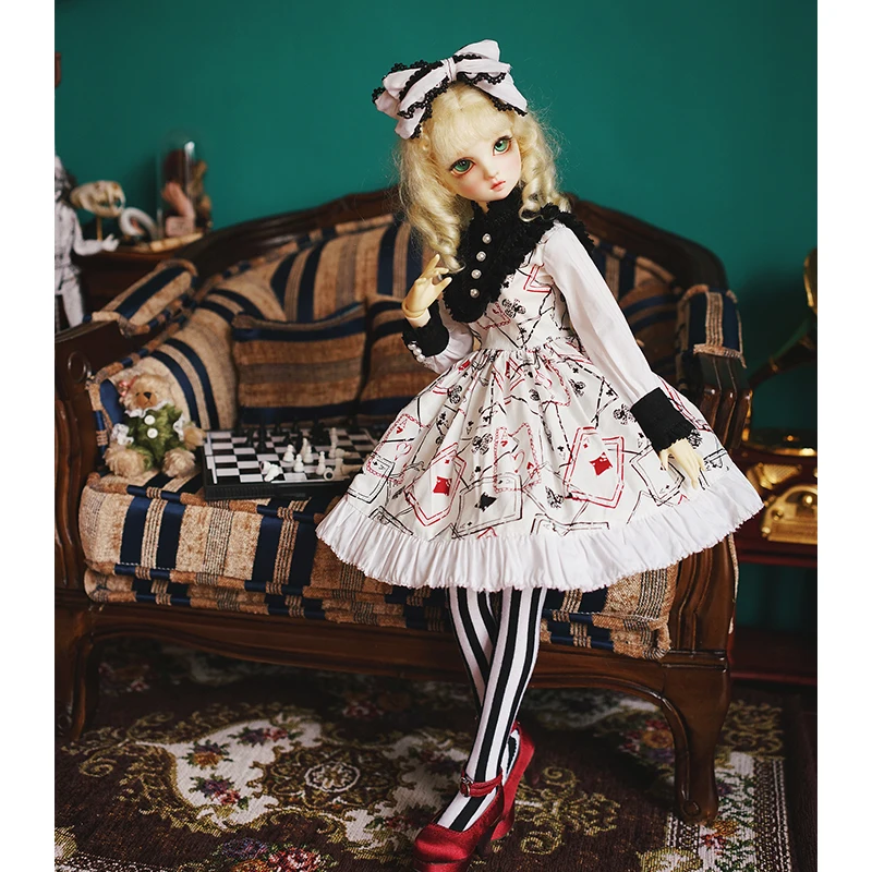 BJD платье Кукольное + украшение для волос 1/6 1/4 1/3 гигантская кукла аксессуары