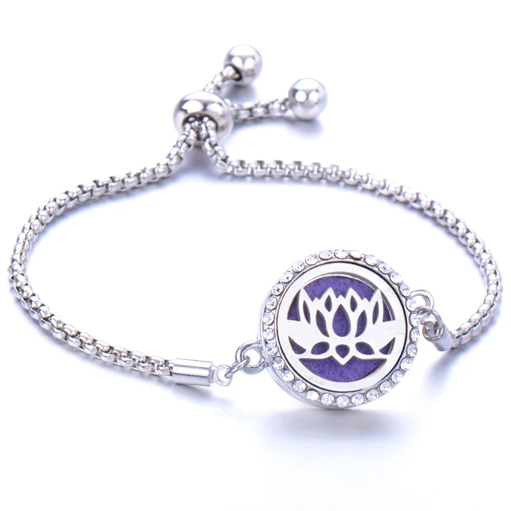 GL07 Титан сталь полые ароматерапия эфирные масла браслет узор Древа Жизни |