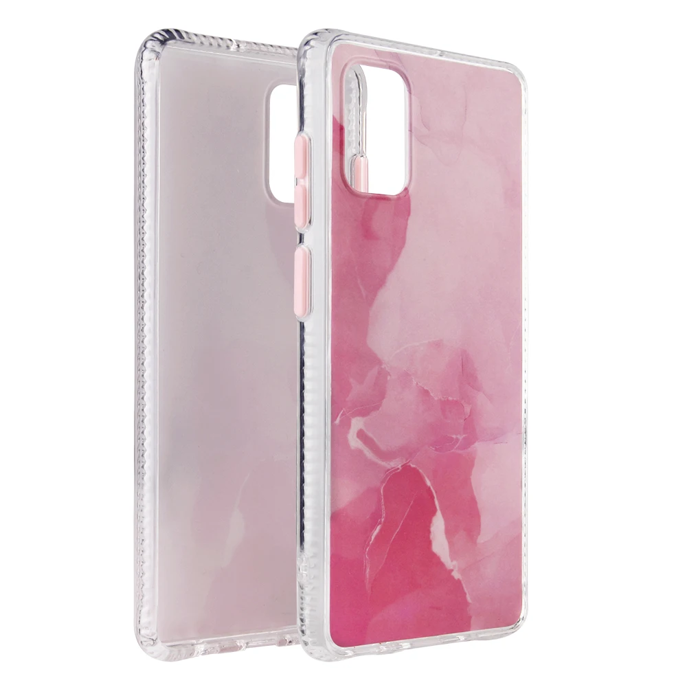 

For Samsung Galaxy A71 A51 Note20 S20 S21 Ultra Marble Glass Texture Shatterproof Screen Protection Mobile Phone Shell